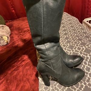 High heeled boots